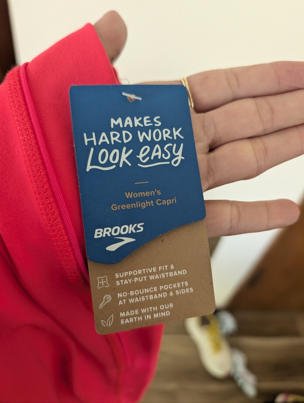 Brooks Women's Greenlight Tights - Hot Pink - Size M - NWT - Picture 7 of 9
